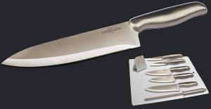 Набор из 6 кухонных ножей Криоген ― Телемагазин Топ Шоп Омск