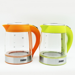 Электрический стеклянный чайник с подсветкой Zimber ― Телемагазин Топ Шоп Омск