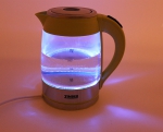 Электрический стеклянный чайник с подсветкой Zimber