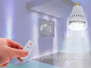 Умная лампочка с пультом и с аккумулятором - купить в Омске, Телемагазин